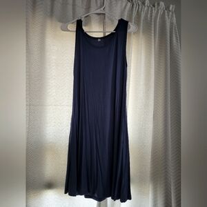 Elegant Blue Sleeveless Dress